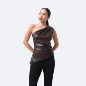 Nora Leather Top