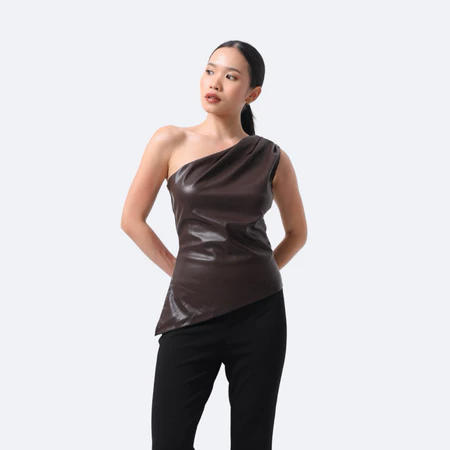 Nora Leather Top