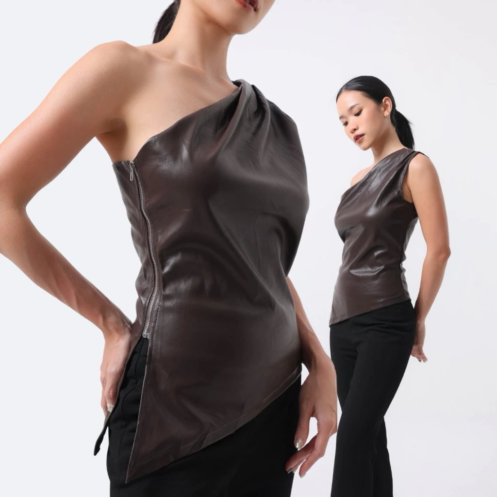 Nora Leather Top - Gambar 6