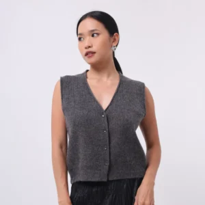 Twisted Wool Vest Top